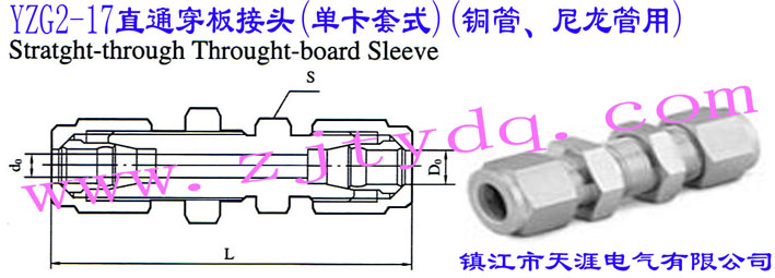 YZG2-17ֱͨ^(οʽ)(~)Straight-through Through-board Sleeve